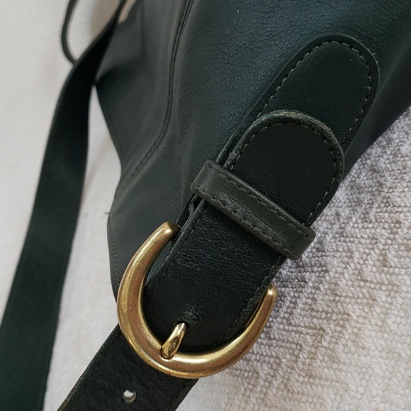 Vintage Coach Monterey Hunter Green Leather Hobo Bag - Picture 8 of 16
